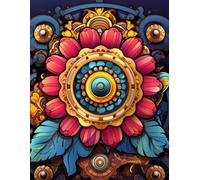 Steampunk Floral Mandalas Coloring Book for Kids and Adults with 500 Intricate Pages.: Intricate Steampunk Floral Mandalas to Color for Kids Teens and Adults.