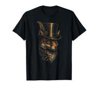 Steampunk Fox - Vintage Fantasy Art T-Shirt