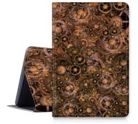 Steampunk Gear Case for iPad Air 13 inch 2024 M2, Shockproof PU Leather Folding Adjustable Stand Case with Auto Sleep/Wake for 13" iPad Air Case 2024 Air M2 13