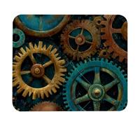 Steampunk Gears background (10) Mouse Pad, Soft Cute Computer Mouse Mat with Rubber Base, Easy to Slide, Personalized Design, Portable