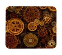 Steampunk Gears background (6) Mouse Pad, Personality Design Rubber Base for Office Decor for Laptop, Computers
