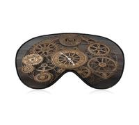 Steampunk Gears Clock Sleep Mask Personality Eye Sleep Shade Cover Comfortable Breathable Sleeping Blindfold Soft Comfortable Night Eye Cover Adjustable Band Eye Mask for Men Women
