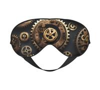 Steampunk Gears Print Soft Eye Mask Beneficial Block Light Nap Night Use Travel Camping Meditation Yoga