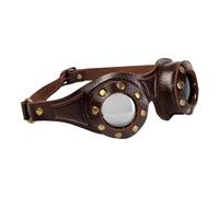 Steampunk Goggles - Antique Pilot Style Motorcycle Goggles PU Leather - Steampunk Accessories Party Goggles Riding Goggles