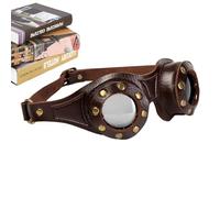 Steampunk Goggles | Steampunk Cool Goggles,Fashion Retro Adjustable Glasses for Men Costume Cosplay Anime Conventions Mountaineering Desert Parties