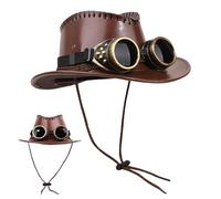 Steampunk Hats for Women - Top Hat | Costume Accessories with Goggles Decor for Party Festival Event Cosplay Fashion Shows Masquerade