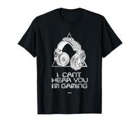 Steampunk Headset Can't Hear You I'm Gaming Gamer Gift T-Shirt