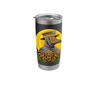 Steampunk Horror Vintage Tarot Pestilence Plague Doctor Stainless Steel Insulated Tumbler