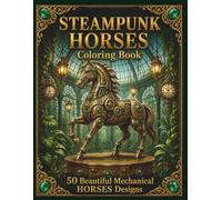 Steampunk Horses Coloring Book: 50 Beautiful Mechanical Designs (Steampunk Coloring Book Collection)