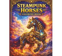 Steampunk Horses Coloring Book: Mechanical Stallions, Clockwork Pegasi and Victorian Steam Worlds (Magical Horses Coloring Book Series)