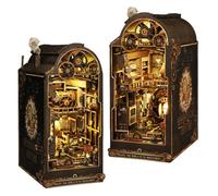 Steampunk Industrial Machinery DIY Book Nook - Mechanical Movements of The Industrial Revolution - 3D Puzzle, Handcrafted Bookend for Adult