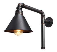Steampunk Industrial Water Pipe Wall Light Vintage Sconce Shade Rustic Copper Metal 1 Lamp Edison Classic M0163-F
