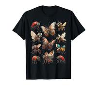 Steampunk Insects of the World Mechanical Futuristic Bug Art T-Shirt