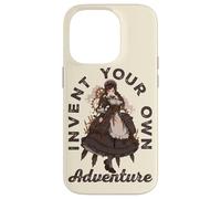 Steampunk Invent Your Own Adventure Steampunk Anime Girl Case for iPhone 14 Pro