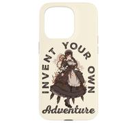Steampunk Invent Your Own Adventure Steampunk Anime Girl Case for iPhone 15 Pro
