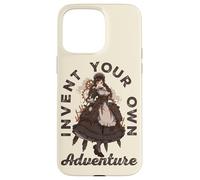 Steampunk Invent Your Own Adventure Steampunk Anime Girl Case for iPhone 15 Pro Max