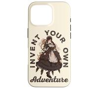Steampunk Invent Your Own Adventure Steampunk Anime Girl Case for iPhone 16 Pro