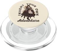 Steampunk Invent Your Own Adventure Steampunk Anime Girl PopSockets PopGrip for MagSafe