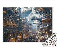 Steampunk Jigsaw Puzzles for Adults 1000 Piece Led Zeppelin Jigsaw Puzzle for Adults Challenging And Brainteasing Educational Games Suitable for Wall Decoration And Gifts 1000pcs (38x26cm)