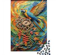 Steampunk Macaw 1000 Piece Jigsaw Fantasy Tropical As A Gift Mental Relaxation Birthday Present for Mum Senior Leisure Enthusiasts 52x38cm/1000pcs