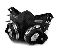 Steampunk Mask Cosplay Skull Masque Men/Women Gothic Leather Mask Black