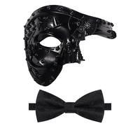 Steampunk Masquerade Mask for Men: Mechanical Phantom Of The Opera Mask Costume Carnival Party Venetian Mardi Gras Mask