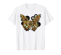 Steampunk Mechanical Butterfly Wings Butterflies Gears Cogs T-Shirt