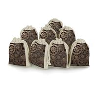 Steampunk Mechanical Gears 8 PCS Muslin Bags with Drawstring Sachet Bags Empty Small Cotton Drawstring Bag Muslin Reusable & Washable Cotton Bag for Herb Spice Candy Soap Jewelry Wedding Gift Pouches