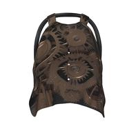Steampunk Mechanical Gears Baby Car Seat Canopy Cover, Multi Use Breathable Nursing Breastfeeding Covers for Mom Soft Stroller Sun Shade Newborn Shower Gift