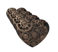 Steampunk Mechanical Gears Car Air Freshener Cards Set of 4 Pieces Long Lasting Hanging Scented Cards for Bedroom Wardrobe Car Aromatherapy Tablets for Men Women Rearview Mirror Pendant