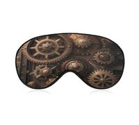 Steampunk Mechanical Gears Eye Mask, Adjustable Strip, Blocks Light Sleep Mask, Sleep Eye Mask for Night Sleeping Travel Nap 8.1 * 4.1 Inches