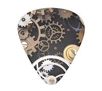 Steampunk Mechanical Gears Guitar Picks - Guitar Accessories - Guitar Picks For Acoustic Guitar Electric Guitar Bass Guitar For Men Women Professional Guitarist Musicians And Beginner