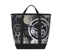 Steampunk Mechanical Gears,Lunch Bags Large Capacity Insulated Tote Bag for Women Men Work Picnic Travel