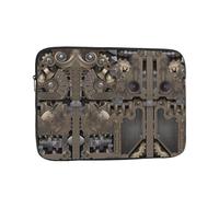 Steampunk Mechanical Gears Pattern 12 inch laptop bag, inner protective sleeve, portable and suitable for business trips or travel
