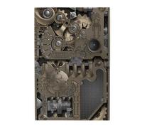 Steampunk Mechanical -Gears Printed Wooden Puzzle 1000 Piece, Cute Puzzle Game in Plastic Box for Family Entertainment and Brain Training Gifts