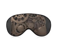 Steampunk Mechanical Gears Sleep Mask for Women Men, Breathable Soft Sleeping Mask Adjustable Eye Cover Light Blocking Eye Masks for Travel, Home, Office, Nap, Flights