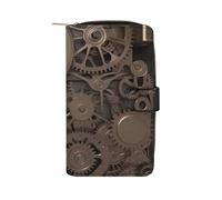Steampunk Mechanical Gears Wallet Multifunctional Wallets for Men Compact Wallet Purse Passport Bag