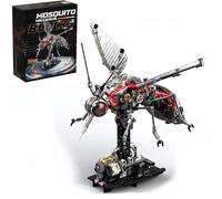Steampunk Mechanical Mosquito Building Blocks Set, 1000+ Pieces Robot Duck with Moving Mechanism, Creative Brick Model for Adults & Tech Enthusiasts