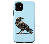 Steampunk Mechanical Pet Lovers Crow Bird Watchers Outdoors Case for iPhone 11