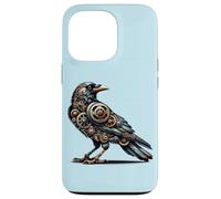 Steampunk Mechanical Pet Lovers Crow Bird Watchers Outdoors Case for iPhone 13 Pro
