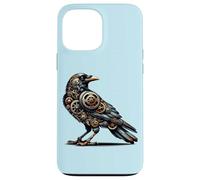 Steampunk Mechanical Pet Lovers Crow Bird Watchers Outdoors Case for iPhone 13 Pro Max