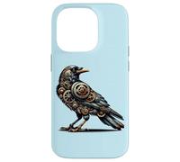 Steampunk Mechanical Pet Lovers Crow Bird Watchers Outdoors Case for iPhone 14 Pro