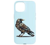 Steampunk Mechanical Pet Lovers Crow Bird Watchers Outdoors Case for iPhone 15