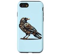 Steampunk Mechanical Pet Lovers Crow Bird Watchers Outdoors Case for iPhone SE (2020) / 7/8