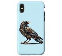 Steampunk Mechanical Pet Lovers Crow Bird Watchers Outdoors Case for iPhone X/XS