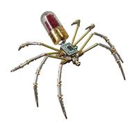 Steampunk Mechanical Spider Model - 3D Mechanical Metal Manual Activities | Robot Spider to Build | For School Activities, Parties, Family Moments, Leisure and Gatherings Between Am
