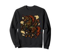 Steampunk Mechanical Unicorn Artwork Sweatshirt