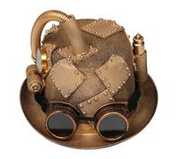 Steampunk Men Hat With Goggles Vintage Hat Gay Top Gothic Steampunk Top Halloween Masquerade Gay