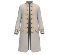 Steampunk Men's Coat Large Sizes - Gothic Jacket Men's Midi Trendy Medieval Tailcoat Jacquard Victorian Court Frock Coat Elegant Tailcoat Theatre Royal Clothing Cosplay Carnival Halloween