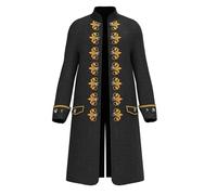 Steampunk Men's Coat Large Sizes Gothic Jacket Midi Trendy Tailcoat Jacquard Victorian Frock Coat Theatre Royal Clothing Cosplay Fancy Dress Costume